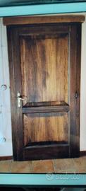 Porte in legno massello castagno a toppa