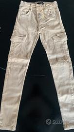 Pantaloni skinny Bershka beige taglia 34