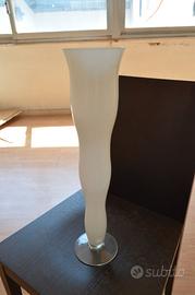 Vaso vetro bianco/trasparente