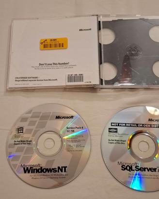 Microsoft Windows NT 4.0 SP 4 e SQL Server 7.0