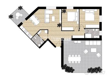 Attico Esclusivo con Terrazzo di 50 mq