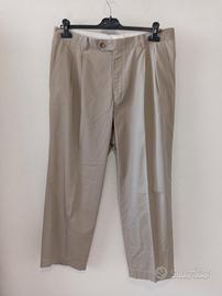 Pantalone classico con pinces misto cotone tg. 54