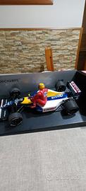 f1 williams 1\18 A.Senna e N.Mansell taxi