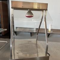 Piastra scaldavivande lampada a infrarossi  inox