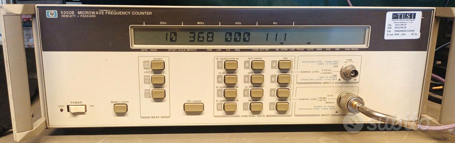 Frequenzimero HP 5350b microwave frequency counter - Audio/Video In ...