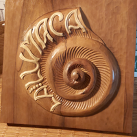 Quadro in legno intagliato - lumaca, chiocciola