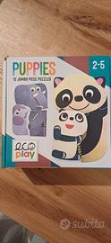 Gioco bimbi 2-5 anni puppies 12 jumbo piece puzzle