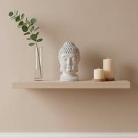 Testa Buddha in cemento 30 cm 