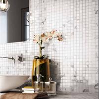 Piastrella 25x25 Mosaico Statuario Sant'Agostino