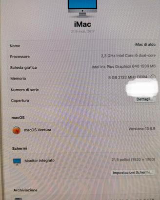 iMac 21,5” retina 4k