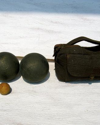 Bocce con portabocce vintage