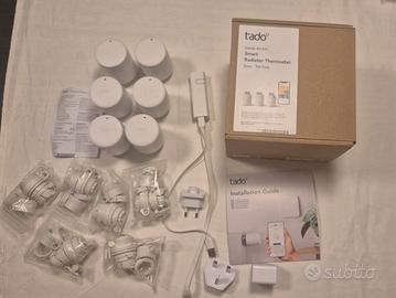 kit 6 valvole smart TADO, adattatori e bridge