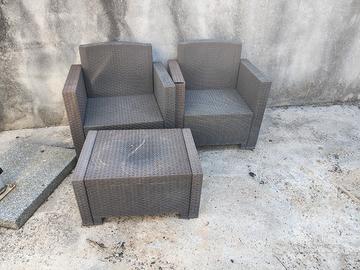 divanetto da giardino 