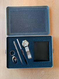 Set uomo con orologio