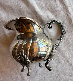 Teiera in peltro 95%, marchio m.r