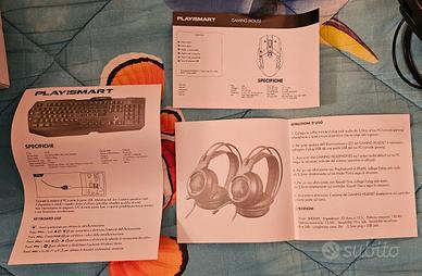 Gaming Kit Cuffie Mouse e Tastiera Play!Smart