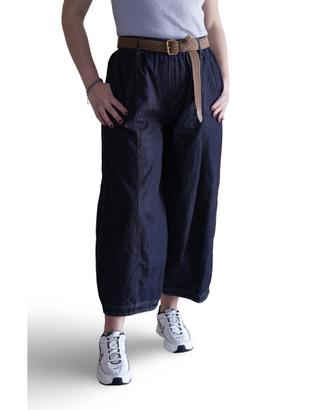 Jeans modello balloon con elastico in vita