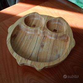 Piatto bimbo gufo in bambù ECO-RASCALS