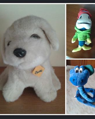 3 Peluche Cane Scottex Tonno Rio Mare Marlene