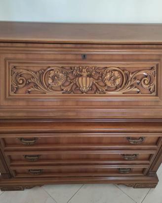 Comò (cassettiera e scrittoio) in legno