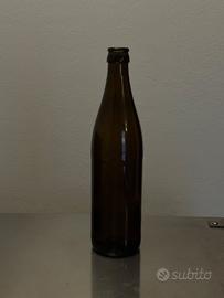 10 Bottiglie vuote 0,5 litri vetro scuro per birra