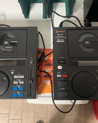 Coppia Gemini CDJ-1200 DJ Vintage anni 90
