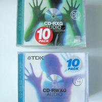 TDK CD-RXG Audio 10 pezzi + CD RWXG Rewritable