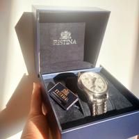 orologio pelle coccodrillo acciaio Festina