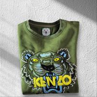 Felpa Kenzo Paris Tiger – Verde Militare Taglia M