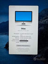 iMac 5k 2017 (Intel Core i7 quad-core)