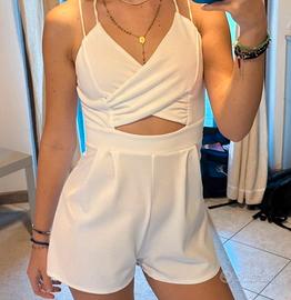 Tutina bianca elegante – stile fresco e femminile