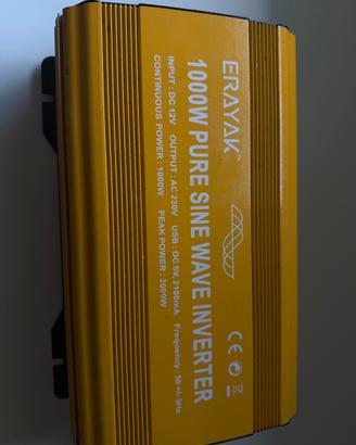 Inverter 1000w  (2000 w di picco)