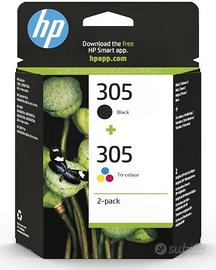 HP 305 Nero e Tricromia, Confezione da 2 Cartucce