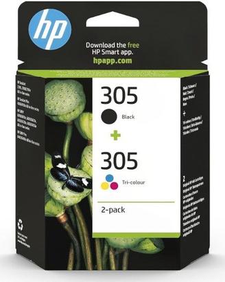 HP 305 Nero e Tricromia, Confezione da 2 Cartucce