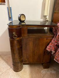 2 comodini in legno Noce  / Art Decò