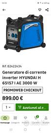 generatore 3 KW usato 1 mese