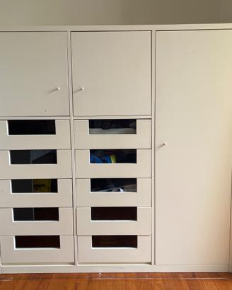 Cassettiera/armadio bianca