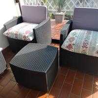 SALOTTINO IN PVC INTRECCIATO X ESTRENO