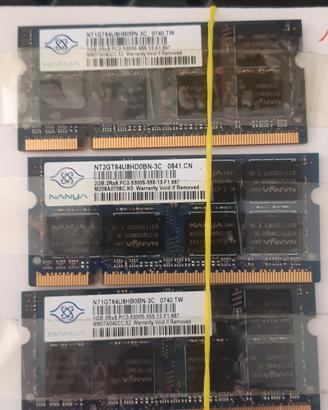 ram completo 3 gb più 4gb