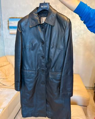 Giacca di vera pelle lunga