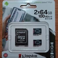 Micro SD Kingston Canvas Select plus 2x64GB 