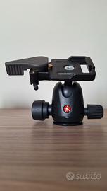 Testa manfrotto + monopod Giottos