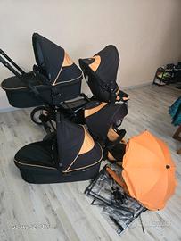 passeggino gemmellare/ fratellare duo senza ovetti