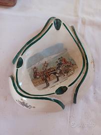 Posacenere Vintage "Carretto Siciliano" in Ceramic