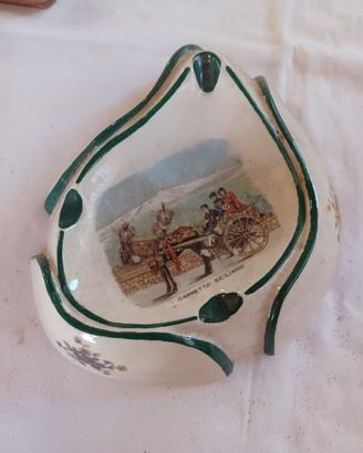 Posacenere Vintage "Carretto Siciliano" in Ceramic