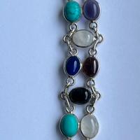 Bracciale con pietre dure in argento