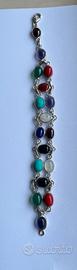 Bracciale con pietre dure in argento