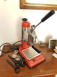 MACCHINA DEL CAFFÈ D'EPOCA A LEVA MICROCIMBALI