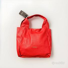Twin-Set Shopping Bag Borsa Tote in pelle rossa