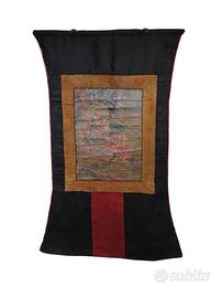 Antico thanka broccato dipinto a mano